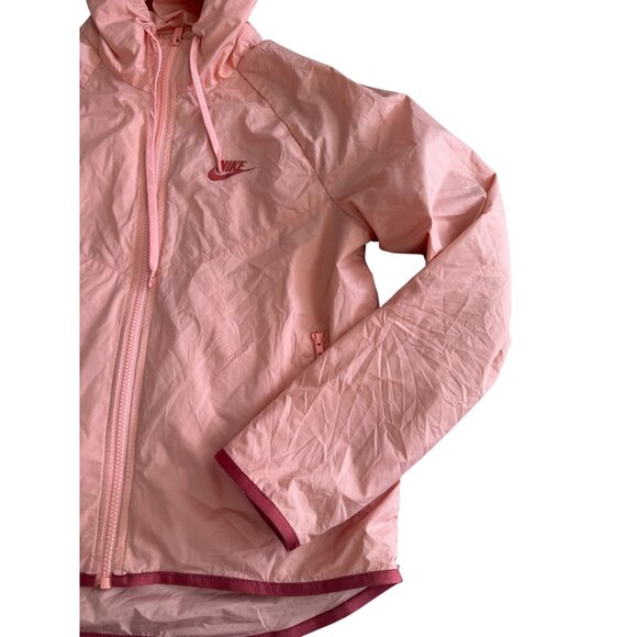 NIKE Peach Long Sleeve Windbreaker Jacket Size Small - Picture 6 of 6
